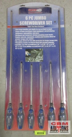 Grip 6303 6Pc Jumbo Screwdriver Set
