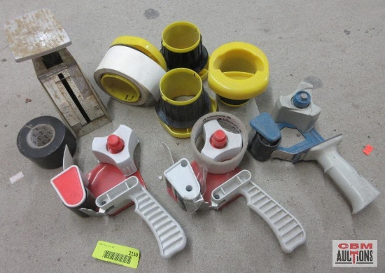 Tape Guns, Tape & Vintage Mail Scale P2-2...