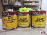 Blackjack CE-732 Blue Vulcanizing Cement CE-932 Black Cement BS-228 Bead Sealer ...