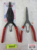 Wilde G409.NP 9? Angle Tip Lock Ring Pliers G705.B/CS 10