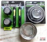 Grip 67487 3Pc Magnetic Parts Tray Set 37124 4Pc LED Worklight Set Magnetic Parts Tray ...