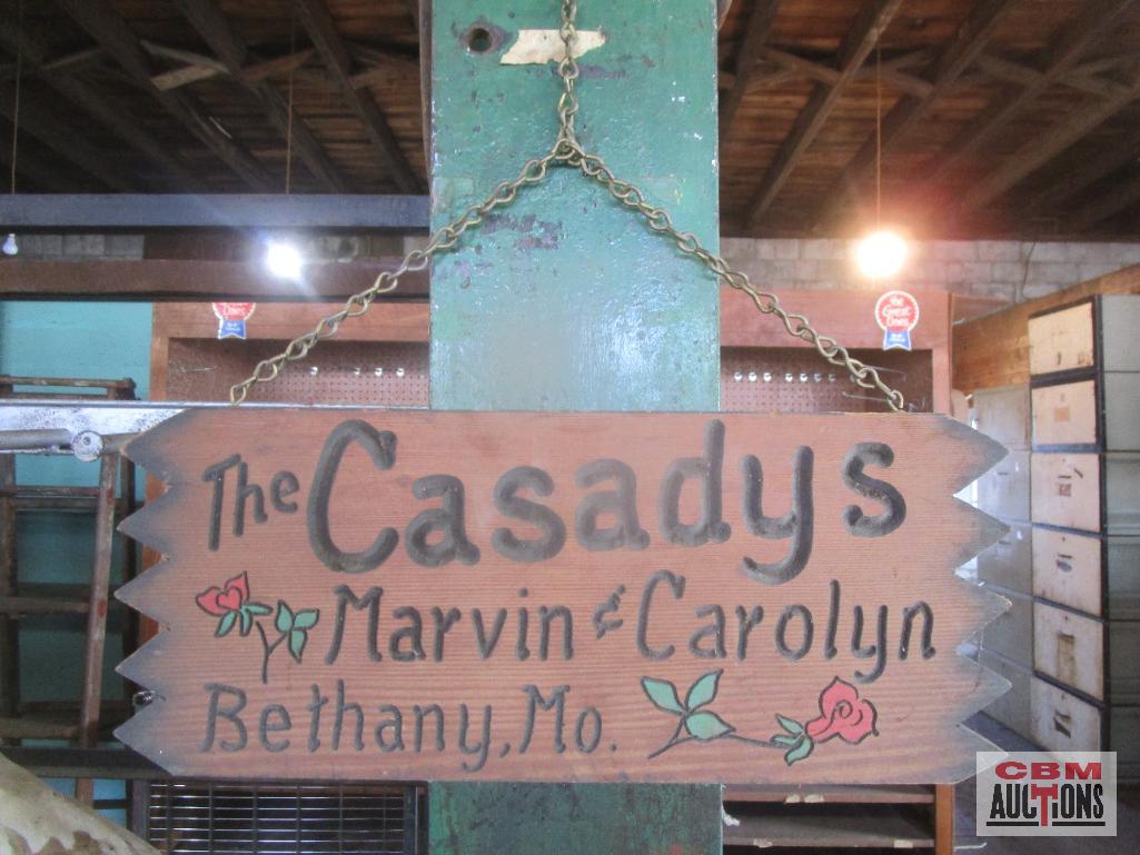The Casady Family Wooden Sign Proxibid