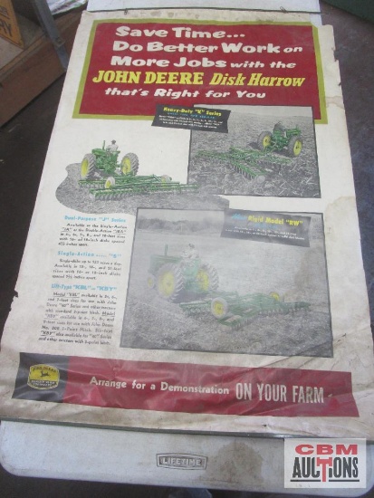 1955 John Deere Disk Harrow Brochure Poster