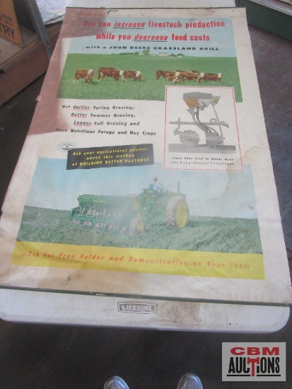 1955 John Deere Grain Drill Brochure Poster