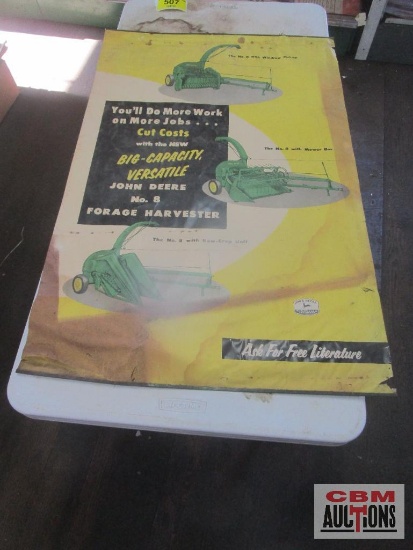 1954 John Deere No. 8 Forage Harvester Brochure Poster