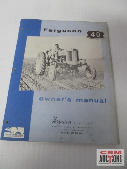 Vintage1956 Ferguson 40 Tractor Manual