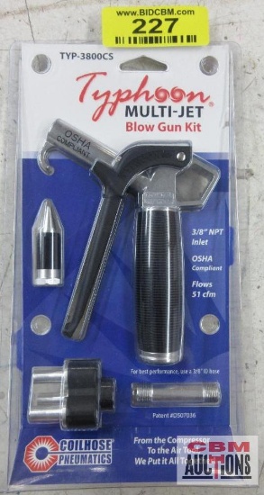 Typhoon TYP-3800CS Multi Jet Blow Gun Kit