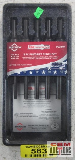 Myhew 32040 5pc Pin/Drift Punch Set... Sizes Included: 1/4" - 1/2"...