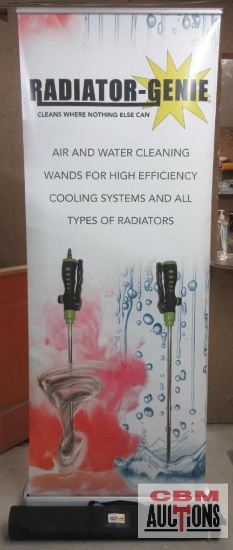 Radiator- Genie 83" x 32" Retractable Banner w/ Nylon Storage Bag...