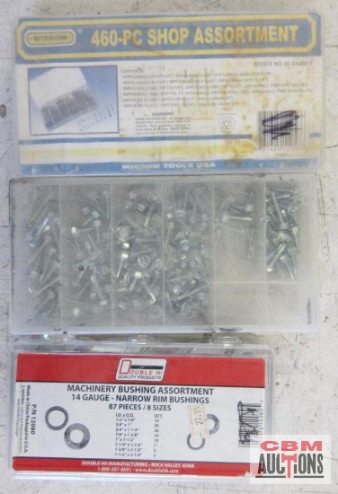 Mit 07687 Assorted Fasteners... Double HH 12080 Machinery Bushing Assortment 14 gauge - Narrow Rim..