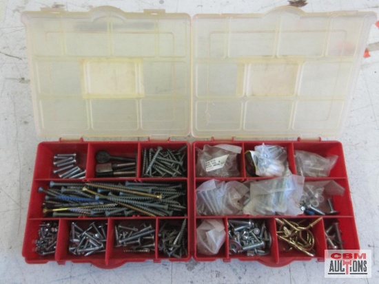 Unbranded 30100 Stackable Storage BIns w/ Misc. Parts & Fasteners