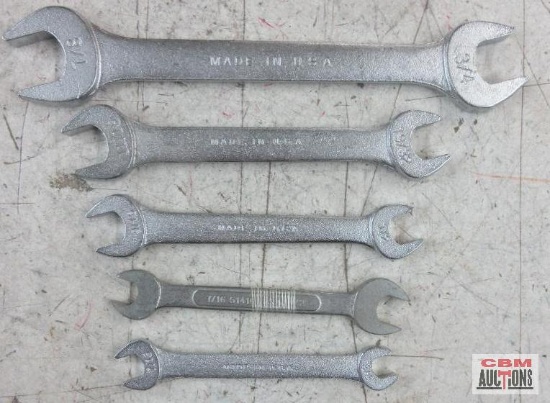 SAE Open - Ended Wrenches - Made in U.S.A. 3/8" - 7/16" 7/16" - 1/2" 19/32" - 11/16" 3/4" - 7/8"