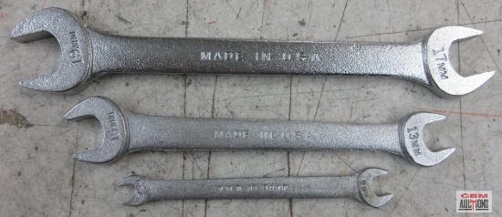 Metric Open - Ended Wrenches... - Made in U.S.A. 17mm - 9mm 13mm - 15mm 17mm - 19mm...