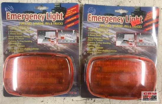 HW-18 Emergency LED Light, Warning Flasher & Straight beam, Magnetic or Free Standing, Visible up to