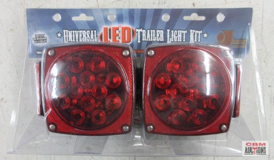 Jammy 22425 Universal Led Trailer Light Kit Includes: 2 LED Stop/Turn/Tail Lamps, 254' Wishbone