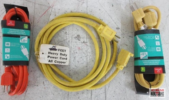 Globe 78158 6' Orange Extension Cord Globe 78158 6' Yellow Extension Cord Heavy Duty Yellow 15'