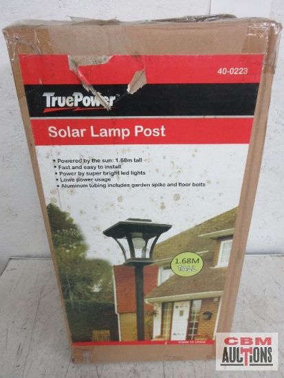 TruePower 40-0223 Solar Powered Lamp Post (1.68 Meters is equal to 5 Feet 6.14 Inches)