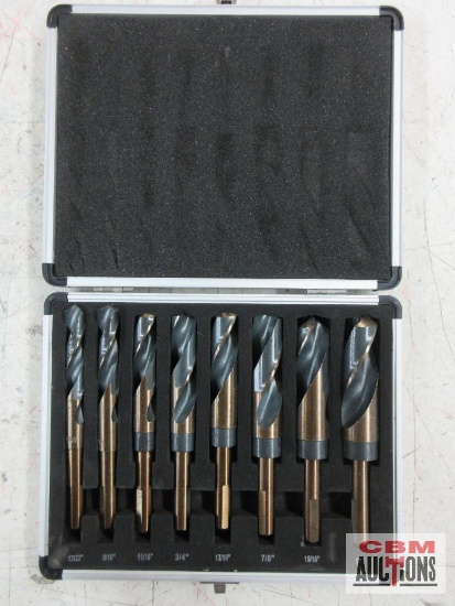 Grip 35308 8pc Silver & Deming Drill Bit Set (9/16" - 1") w/ Storage Case