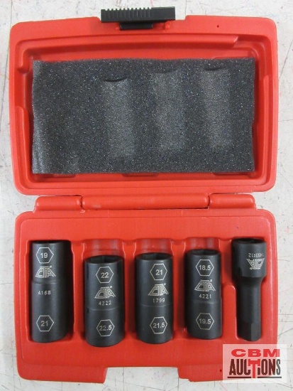 CTA 1463 5pc Flip Socket Set w/ Molded Storage Case... Sizes: 18.5 x 19.5mm 21 x 21.5mm 19 x 21mm 22