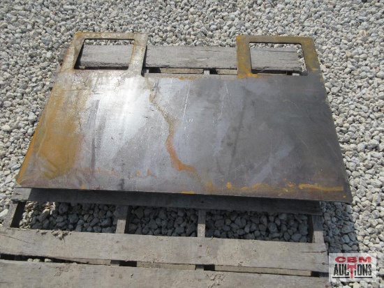 Extreme Heavy Duty 5/16" Weld On Skid Steer Backing Attachment Plate With Guard, Weigh #110 *2