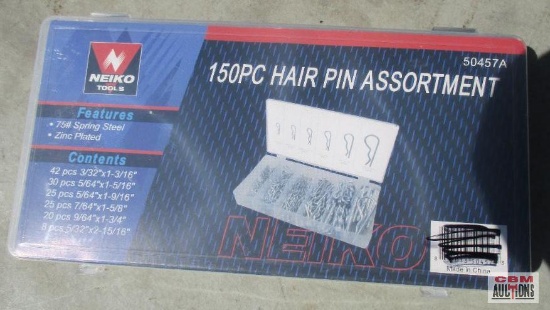 Neiko Tools 50457A 150pc Hair Pin Assortment w/ Plastic Storage Case... *FRM