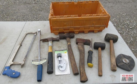 Hammer Assortment, Roll Measuring Tape, Tube Cutter, Torque Wrench & Misc. Hand Tools *ELB