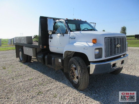 1995 Chevrolet C70 Kodiak Flat Bed Winch Truck, VIN # 1GBL7H1J3SJ110184