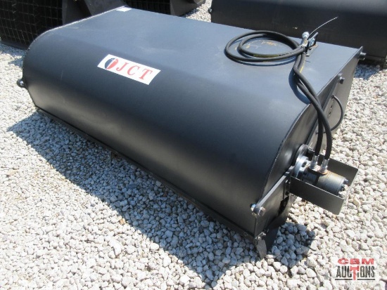 JCT 72" Skid Steer Pickup Box Broom Sweeper, 26" Brushes, Direct Drive Motor With Hoses & Couplers