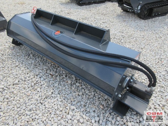 Wolverine TL-12-72W 72" Skid Steer Hydraulic Rotary Tiller With Hoses And Couplers 15-20 GPM S# 3482
