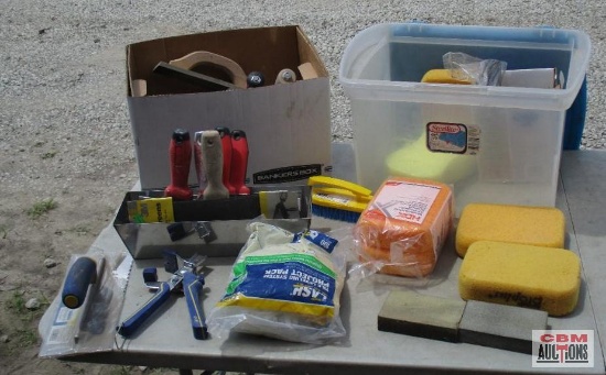 2 Tubs of Misc. Dry Wall & Tile Supplies... *HLF