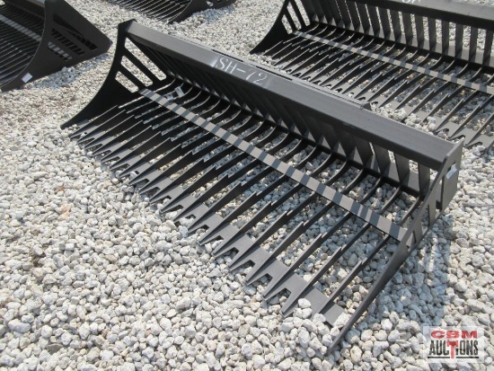 Greatbear...72" Skid Steer Rock Bucket Closed Sides S# 0507