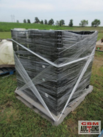 24+/- Black Plastic Shipping Crates