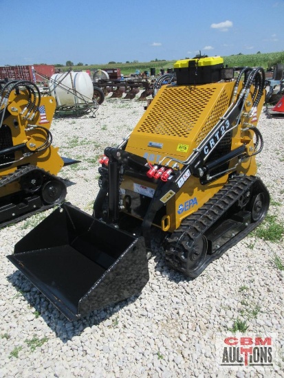 2024 AGT CRT23 Mini Skid Steer Loader, 23 Hp Gas, High Track, Dual Aux Hydraulics, Triple Pump,