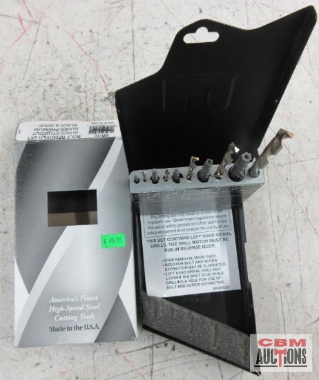 Norseman 58510 BR-10 10pc Magnum Super Premium Black & Gold Bolt Remover Set...w/ Metal Storage Case