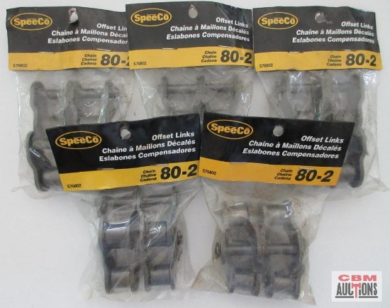 Speeco S76802 Offset Links Chain 80-2 - Set of 5