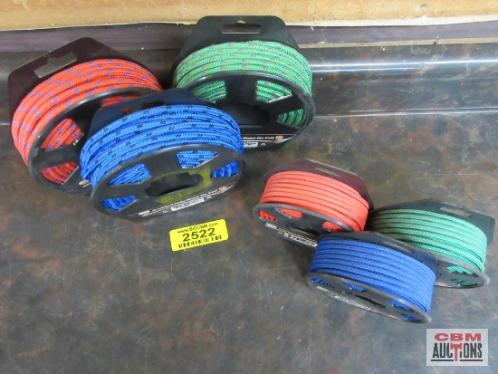IIT48896 Poly Rope on Plastic Winder 5/32" x 66' - Set of 3 (Red, Blue, Green) IIT 48898 Braided