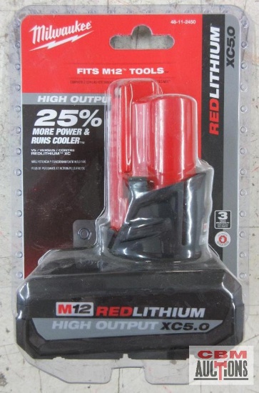 Milwaukee 48-11-2450 M12 RED Lithium High Output XC5.0 Rechargeable Battery