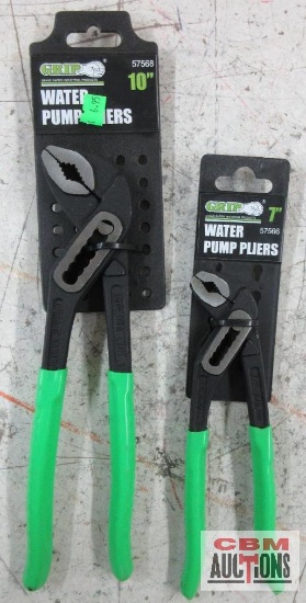 Grip 57566 7" Water Pump Pliers Grip 57568 10" Water Pump Pliers