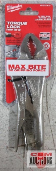 Milwaukee 48-22-3610_ 10" Max Bite Curved Jaw Lockoing Pliers -Torque lock...