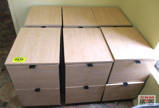 (6) 2 Drawer File Cabinets