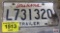 Louisiana License Plate...