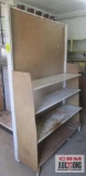 Pegboard Display w/ 4 Tier Shelving - Buyer Loads...