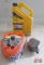 2 Chalk Boxes(One Fat Rope Line And One Skinny String Line) And Partial Box Of Chalk *C