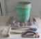 Bucket Of Concrete Hand Finish Tools ( Includes Magnesium Float, 6