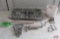 Ada Brick Stamp With Misc. Concrete Finishing Tool Pieces And Bed Step *C