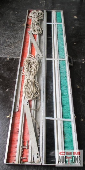 Marion Brushes Chameleon Trac Ii Kit - 6' Dual Rope Broom System With 2 Soft, 2 Medium And 2 Hard
