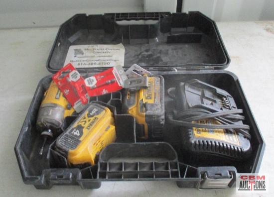 Dewalt 20V 1/4" Impact Driver(Dcf887) With 2 4Ah Batteries (Dcb204), Charger (Dcb115), Case, And