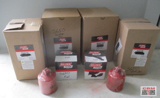 Baldwin Outer Air, Inner Air, And Fuel Filters For 2013 Bobcat S650 And Similar *B