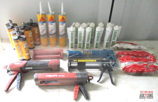 Misc. Epoxy, Caulk, And Caulking Applicator Dewalt And Hilti Epoxy Sika Flex Sl1 Concrete Caulking,