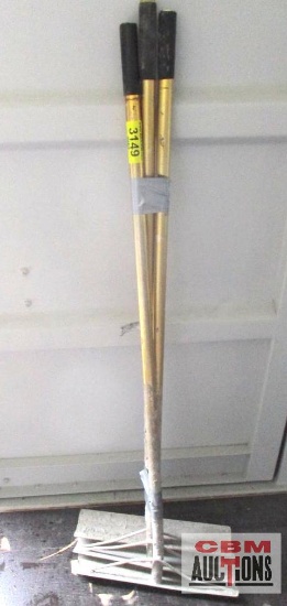 Lot Of 18" Concrete Rakes/Comalongs Qty 5 *B